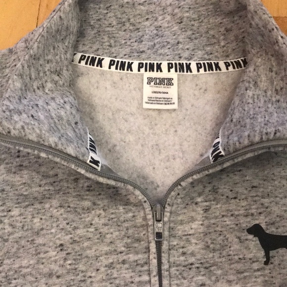 PINK Pull Over Fleece Sweater - Picture 2 of 4